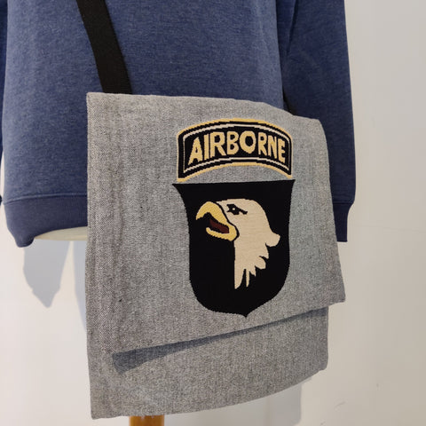 Gray Airborne shoulder bag