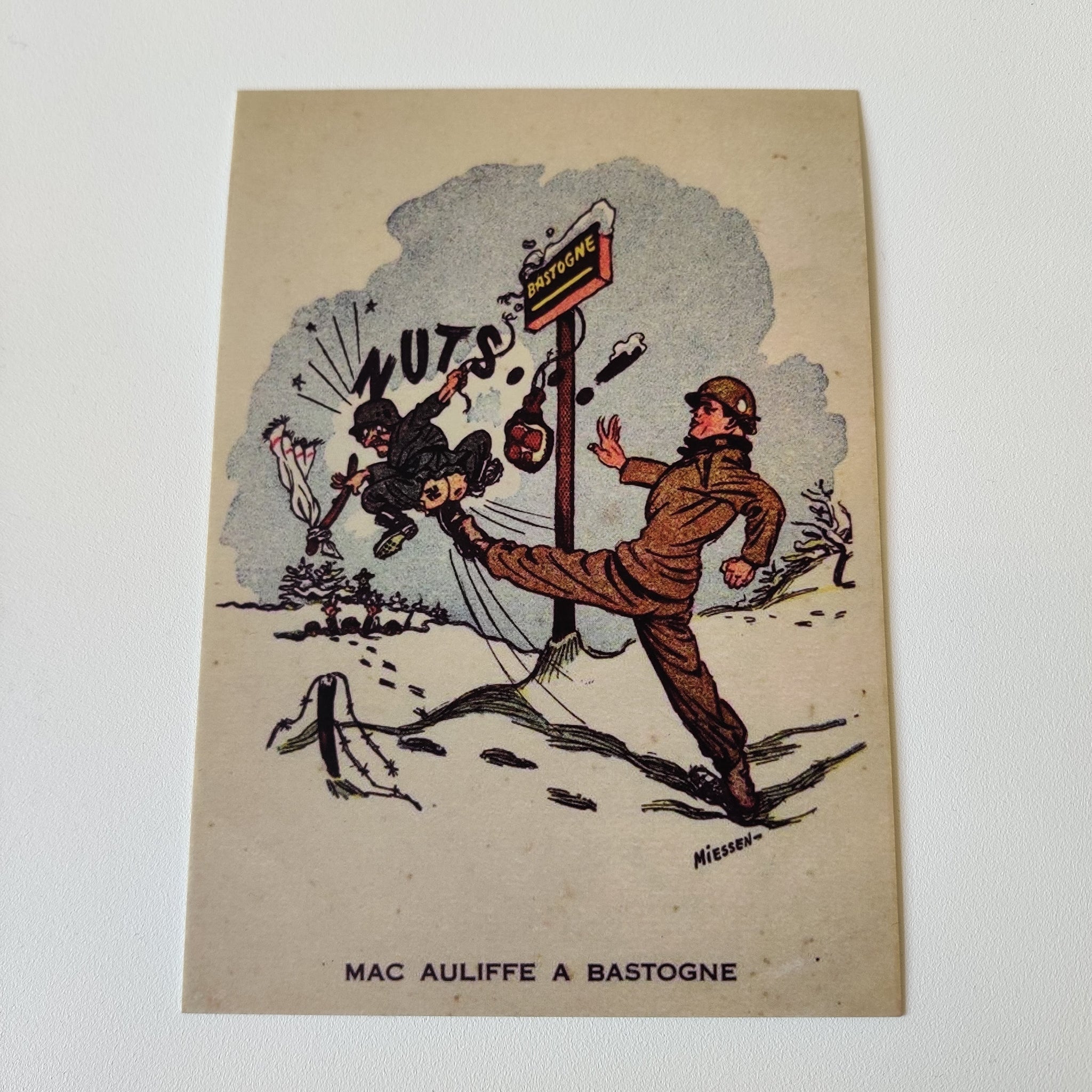 Carte postale Mc Auliffe à Bastogne
